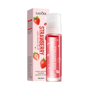 FSTDelivery Deals Up to 50% Off! Strawberry Hydrating Nourishing Lip Oil Moisturizing Lip Week Lip Balm 8ml Christmas Gifts for Women