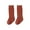Caramel Color, variant on Dengjunhu 1 Pair Solid Color Hollow Out Kids Socks Ultra Soft Middle Tube Stretchy Thin Socks for Daily Wear