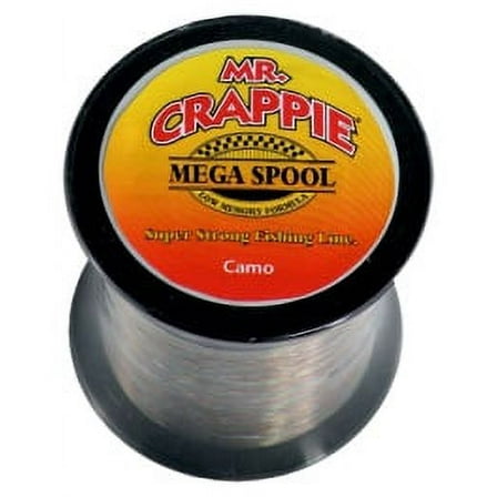 Mr. Crappie 8 Pound Camo Monofilament Fishing Line 1200 Yard Spool