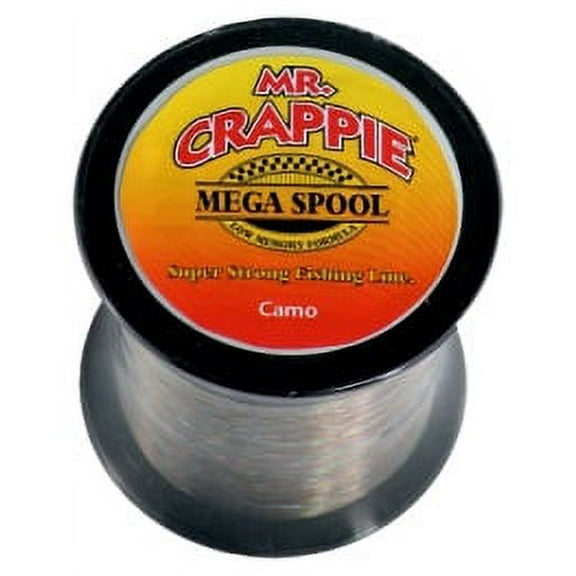 Mr. Crappie 8 Pound Camo Monofilament Fishing Line 1200 Yard Spool