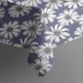 thumbnail image 4 of Blue Daisy Flower Floral Pattern Rectangle Tablecloth 60"x102",Waterproof Polyester Rectangle Table Cloth, Wipeable Spillproof Polyester Tablecloth for Dining, Camping, Indoor and Outdoor, 4 of 6