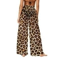 thumbnail image 6 of Mifsaly Bathing Suit Cover Up for Women Pants Leopard Print Beach Pants See-Through Sheer Mesh Trousers Lightweight Flowy Spring Summer Vacation Bikini Bottoms Matching Outfits L, 6 of 7