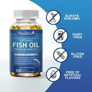 Omega 3 Fish Oil Supplements,1000 Mg with EPA&DHA, Fish Oil Supplement, 120 Softgels