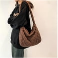 thumbnail image 3 of LinYooLi Corduroy Hobo Bags Women Shoulder Bag Beach Bag Trendy Crossbody Purse Cute Puffer Bag Travel Work Tote Bag 2024, 3 of 7