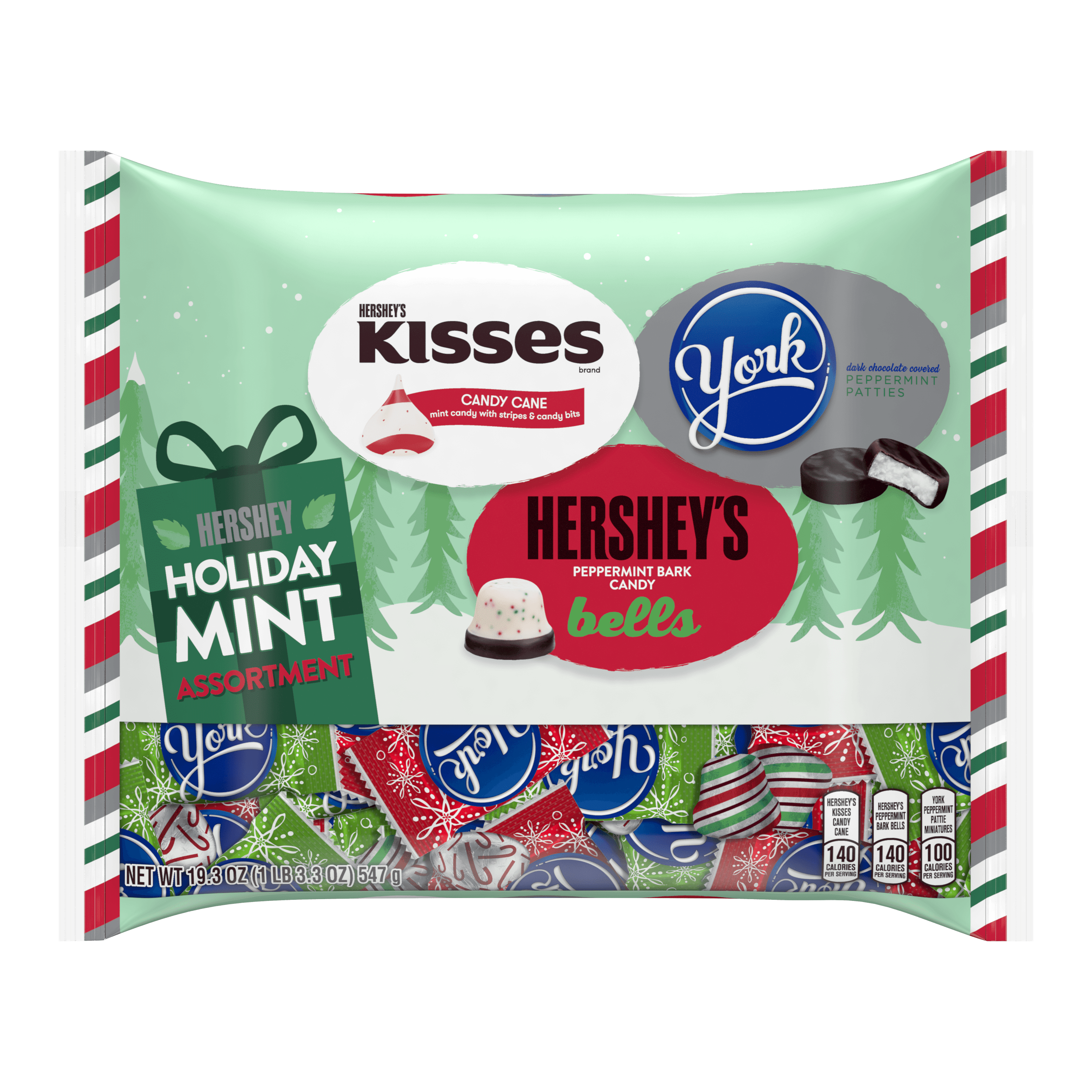 Hershey's, Holiday Mint Assortment Candy, 19.3 Oz.