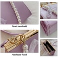 thumbnail image 3 of Ladies Messenger bag fashion Pearl shoulder bag Joker foreign texture small bag-creamy white, 3 of 5