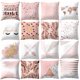 thumbnail image 3 of Fundas de almohada decorativas suaves con acentos para sofá, dormitorio, sala de estar, decoración del hogar, 45 x 45 cm, 3 of 4