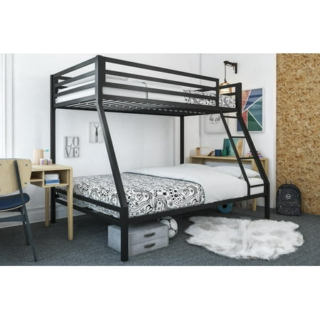 Mainstays Premium Twin over Full Metal Bunk Bed  Black