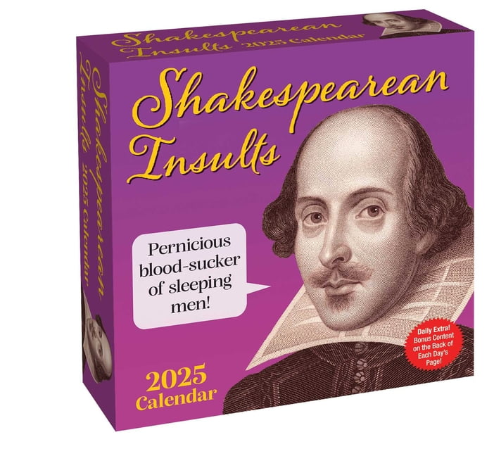 Shakespearean Insults Calendar 2025 Dionne Alvinia Shakespearean Insults Calendar 2025 Dionne Alvinia