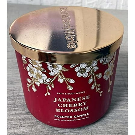Bath and Body Works Japanese Cherry Blossom 3-Wick Candle 14.5 Ounce