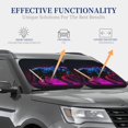 thumbnail image 4 of Fotbe Futuristic Purple Panther A、 Juego de 2 Piezas de Parasoles para Parabrisas | Bloqueador Solar para Auto | Accesorios Plegables para Protección Solar Interior-Medium, 4 of 6