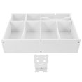 thumbnail image 1 of TABLZONE Storage Box Wood-plastic Composite for General Users White Organized Storage 1Set, 1 of 8