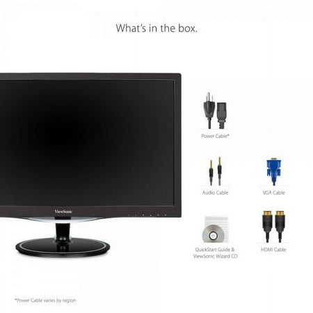 ViewSonic - 23.6" LED HD FreeSync Monitor (DVI, DisplayPort, HDMI, VGA) - Black