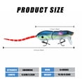 thumbnail image 3 of Bisitoy Topwater Mouse Fishing Lures, Multi-Segment Mouse Lure with Realistic Tail Action, 3 of 5