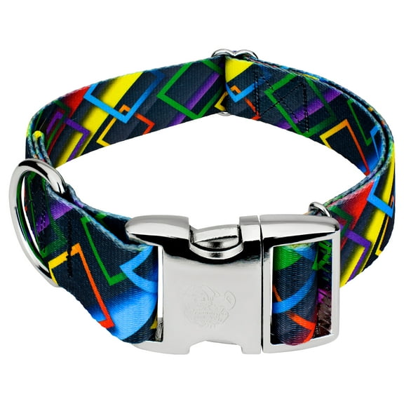 Country Brook Petz® 1 1/2 inch Premium Memphis 90s Dog Collar, Large