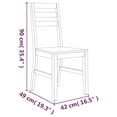 thumbnail image 2 of vidaXL Dining Chairs 4 pcs Solid Acacia Wood, 246006, 2 of 7
