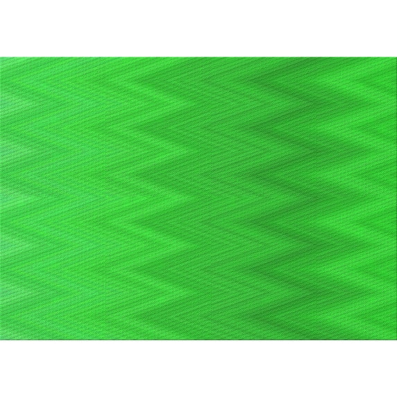 Ahgly Company Indoor Rectangle Patterned Lime Green Area Rugs, 2' x 3'