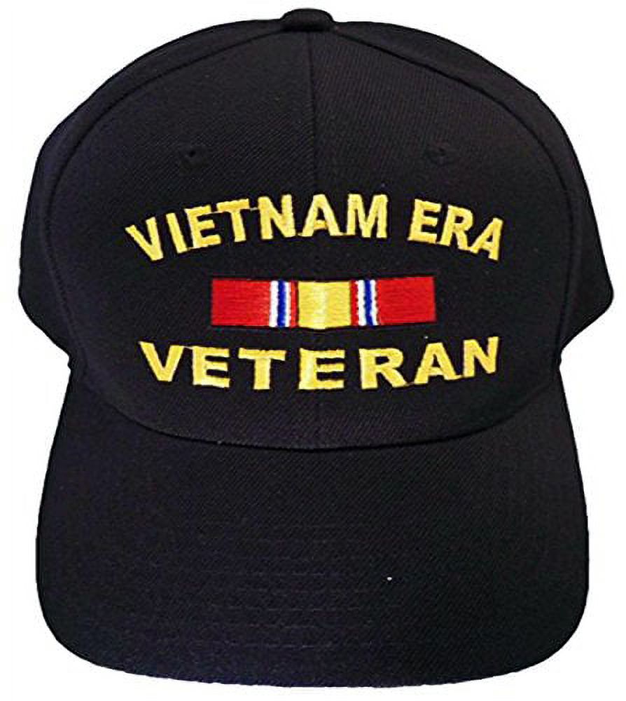 Buy Caps and Hats Vietnam ERA Veteran Embroidered Military Baseball Cap and BCAH Sticker Mens (Vietnam ERA Reg BLACK) - image 3 of 3