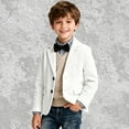 thumbnail image 6 of SRZYMJ Boys Corduroy Blazer Jacket Retro Casual Sport Coat Western Cowdoy Kids Suit Jacket for Boy Formal Wedding School White 5-6 Years, 6 of 6