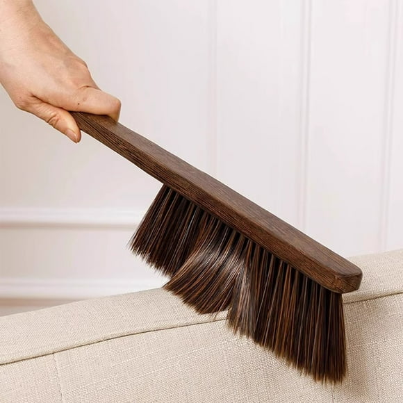 Wooden Handle Brush Household Soft Bristled Brush Extended Bed Sweeping Artifact Bedroom Dirt Removal Brush Sweeping Kang Besom Brush