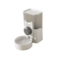 thumbnail image 3 of Dispensador de agua automático colgante, bebedero para mascotas con llenado automático, plato de agua, comedero de agua Gris, 3 of 9
