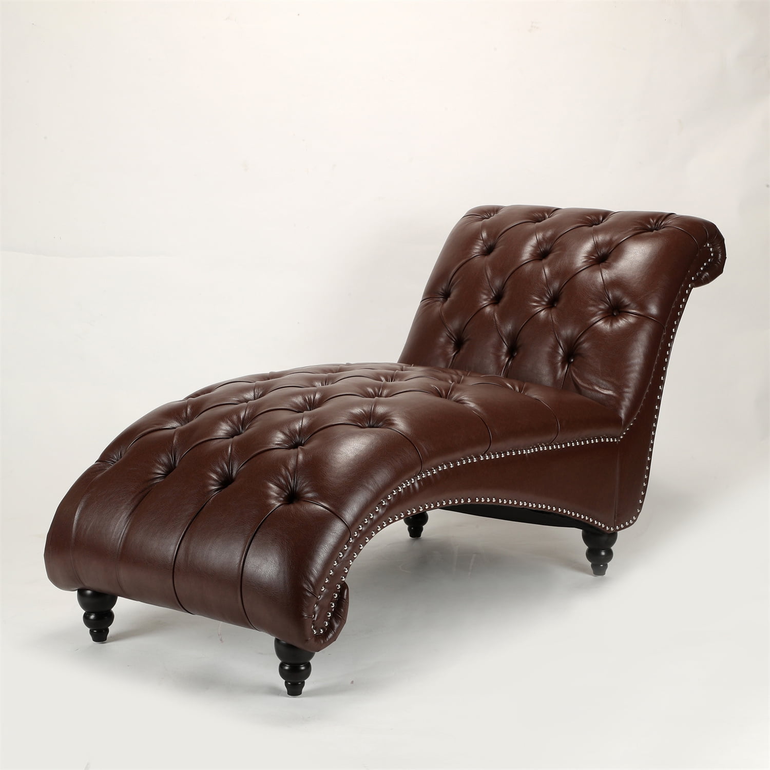 leather chaise bench