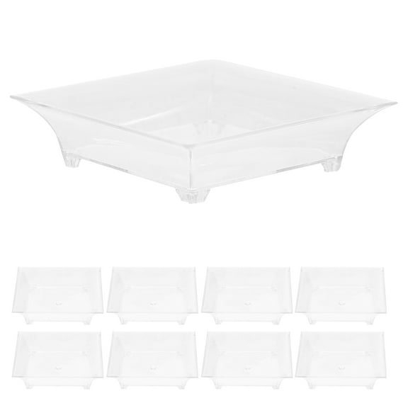 50pcs Outdoor Disposable Serving Trays Disposable Serving Plates Party Serving Plates