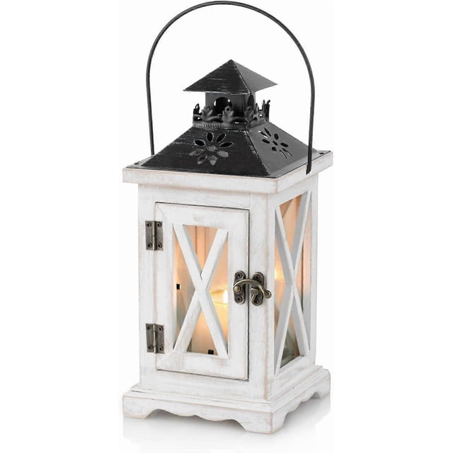 Wooden Lantern Candle Holder Vintage Decorative Candle Lanterns for Rustic Wedding Centerpiece Hanging Lantern Farmhouse Home Decor Indoor and Outdoor