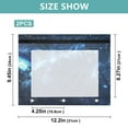 thumbnail image 3 of Nebula Whale 3-Ring Binder Pouches A4 Size Zipper Pocket File Storage 2 Packs, 3 of 6