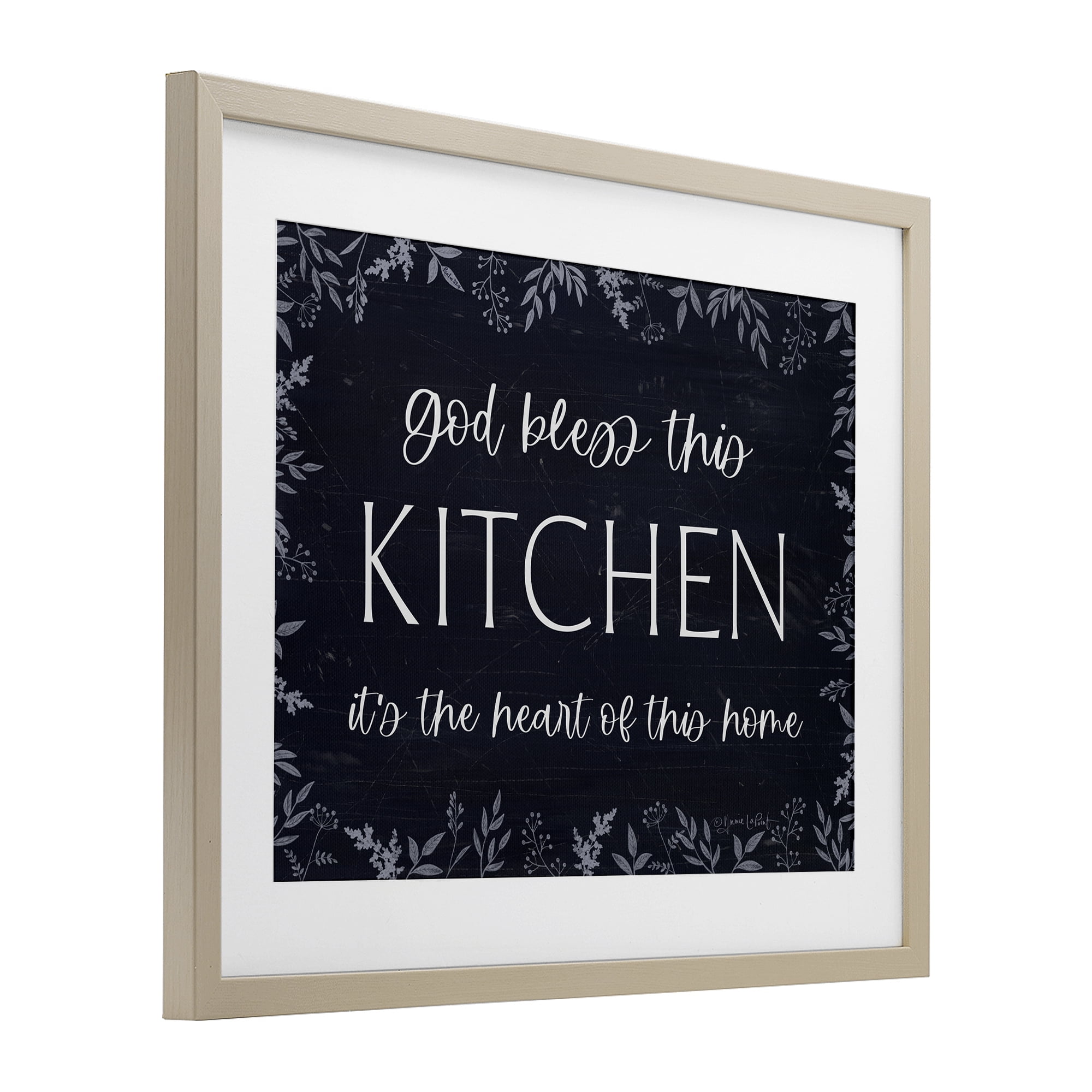 Stupell Industries Kitchen Heart Of This Home Birch Framed Print Under Glass, design by Annie LaPoint