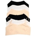 thumbnail image 4 of Angelina Girl's Wire-free Classic Cotton Training Bra (6-Pack), 4 of 5