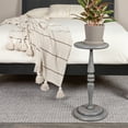 thumbnail image 3 of Creative Co-Op Bishop Pedestal Cocktail Side Table, Dove Grey, 3 of 5