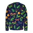 thumbnail image 5 of Craaazy Mardi Gras Shirts for Women Casual Long Sleeve Carnival Pullover Tops Gifts, 5 of 6