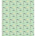 thumbnail image 3 of Ambesonne Cartoon Duvet Cover Sets, Hedgehog Forest Herbs Art, 2-Queen, Mint Green Grey Peach, 3 of 3