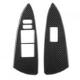 thumbnail image 4 of Window Lifter Panel Trim Window Lifter Panel Cover Carbon Fiber Car Decoration Car Interior Decoration Window Lifter Panel For  4pcs/Set Carbon Fiber Window Lifter Switch Panel, 4 of 8