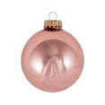 thumbnail image 2 of Glass Christmas Tree Ornaments - 67mm / 2.63" [8 Pieces] Designer Balls from Christmas By Krebs Seamless Hanging Holiday Decor (Shiny Tea Rose Pink), 2 of 4
