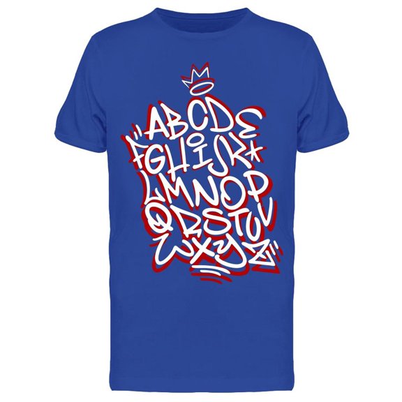 Graffiti Alphabet Tee Men's -Image by Shutterstock