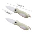thumbnail image 3 of FHBVT Foldable Ceramic Knife, Compact Folding Fruit Knife for Effortless Slicing and Easy Storage, Sharp Blade Ideal for Vegetables and Fruits, Perfect for Kitchen, Travel, and Small Spaces, 3 of 6
