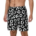 thumbnail image 2 of Daiia Black Leopard Mens Swim Trunks Swim Shorts Quick Dry Swim Shorts with Mesh Lining Pockets-3X-Large, 2 of 9