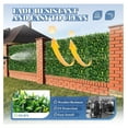 thumbnail image 2 of 20"x20" Faux Privacy Fence Screen Artificial Boxwood Panels Topiary Hedge Plants for Indoor Outdoor Decoration, #3 Mixed Leaves, 3 Packs, 2 of 5