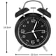 thumbnail image 2 of Reloj despertador de doble campana, reloj despertador retro, reloj despertador analógico silencioso para dormitorio y sala de estar., 2 of 5