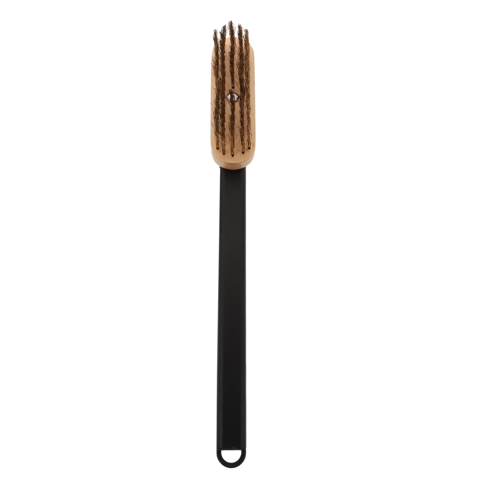 Amosfun Black Multi-Purpose Grill Brush with Synthetic Bristles for Easy BBQ, Kitchen, and Outdoor Cleaning, 1 Piece