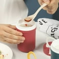 thumbnail image 3 of D-GROEE PP Soup Cup, Portable Microwaveable Breakfast Cup, Porridge Lunch Box with Spoon for School Office Outdoor Travel Student, 3 of 8