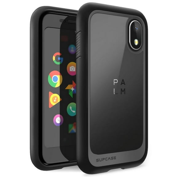 SupCase Unicorn Beetle Style Series Case for Palm 2018 Release Premium Hybrid Protective Clear (Black)