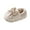 Beige, variant on Beige Bow-Knotted Slippers For Women With Heeled Design Flat Sole Home Wear Casual Winter Outerwear
