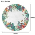 thumbnail image 6 of Round Tablecloth Summer Palm Tree (2) Table Cloth Water Resistant Fabric Oil-Proof Wrinkle Free Soft Table Covers for Dining Kitchen Parties Washable Tabletop Cover 60x60 Inch, 6 of 6