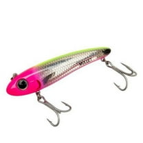 Bomber Mullet Lipless Crankbait 3 1/2" Silver Flash Pink Chartreuse 5/8 oz.