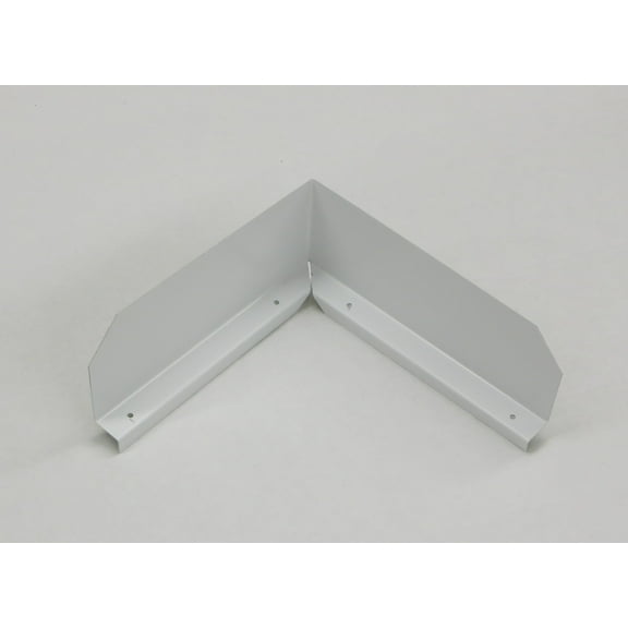 Bent (Inside Corner) Gutter Valley Splash Guards - 12 ct HIGH GLOSS WHITE