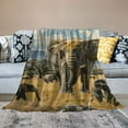 thumbnail image 2 of Creowell  Elephant Blanket Elephant Valentines Day Gifts for Girls Boys Elephant Blanket for Adults Kids Soft Warm Fuzzy Blanket for Bed Sofa Home Decor  40x50in, 2 of 6
