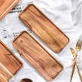 thumbnail image 6 of Forzero Acacia Wooden Tray Household Rectangular Coffee Breakfast Bread Tray Fruit Tray Wooden Tableware, 6 of 7